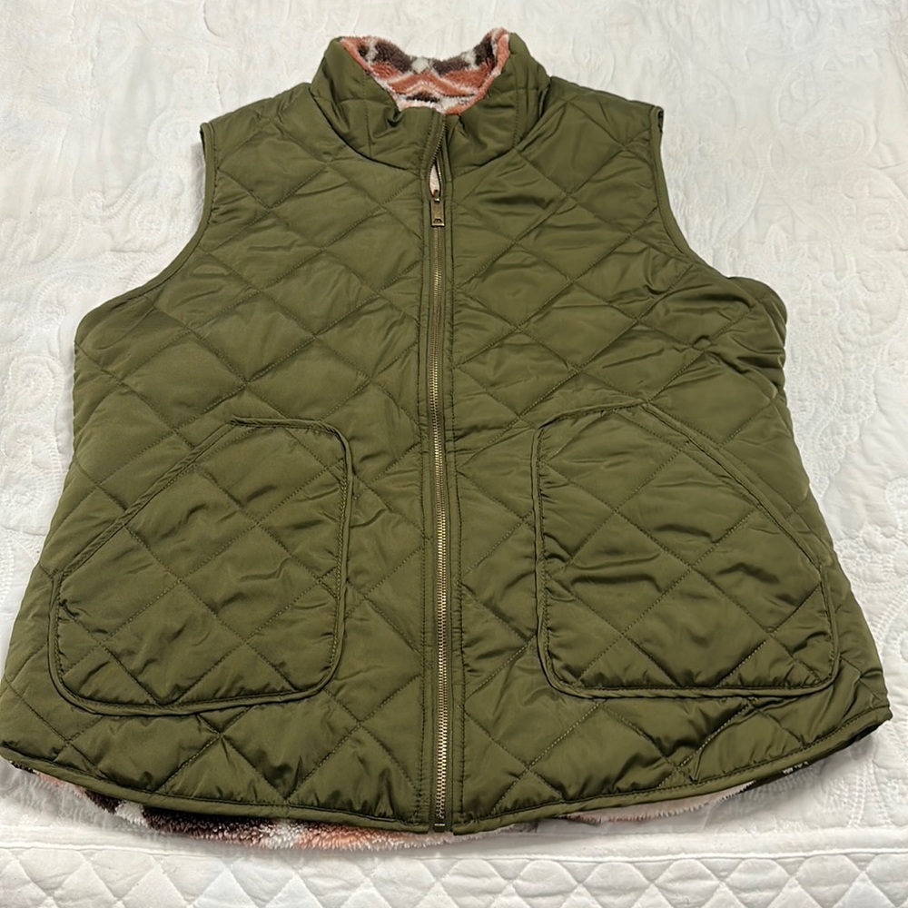 Reversible Quilted Vest NWOT